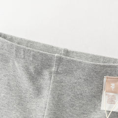 Dave&Bella Toddler Girls Pink/Light Gray Comfortable Versatile Leggings