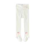 Dave&Bella Toddler Girls Beige Cute Slim Stretchable Footed Cozy Tights