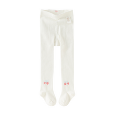 Dave&Bella Toddler Girls Beige Cute Slim Stretchable Footed Cozy Tights