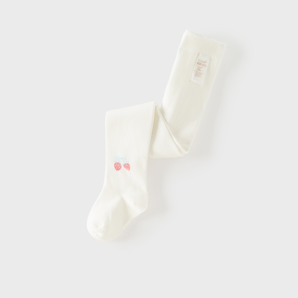 Dave&Bella Toddler Girls Beige Cute Slim Stretchable Footed Cozy Tights