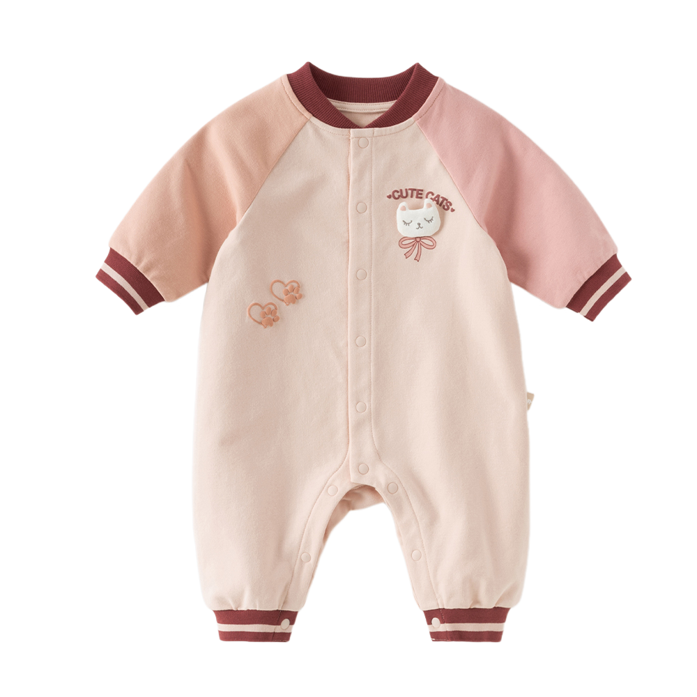 Dave&Bella Baby Girls/Boys Orange Pink/Blue Cute Print Turtle Soft Casual Rompers