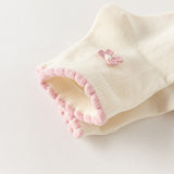 Dave&Bella Toddler Girls Pink White Soft Comfortable Leightweigh Socks