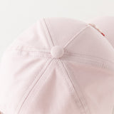 Dave&Bella Toddler Girls Beige/Pink Outdoor Comfortable Baseball Caps