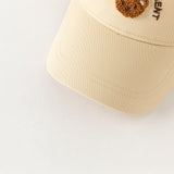 Dave&Bella Toddler Girls Beige/Pink Outdoor Comfortable Baseball Caps