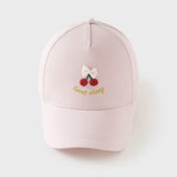 Dave&Bella Toddler Girls Beige/Pink Outdoor Comfortable Baseball Caps