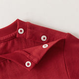 Dave&Bella Toddler Boys Red Car Print Cozy Cotton Casual Comfortable T-shirts
