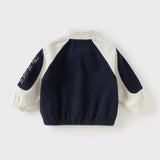 Dave&Bella Toddler Boys Navy Turtle Fleece-Line Soft Cozy Jackets