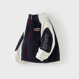 Dave&Bella Toddler Boys Navy Turtle Fleece-Line Soft Cozy Jackets
