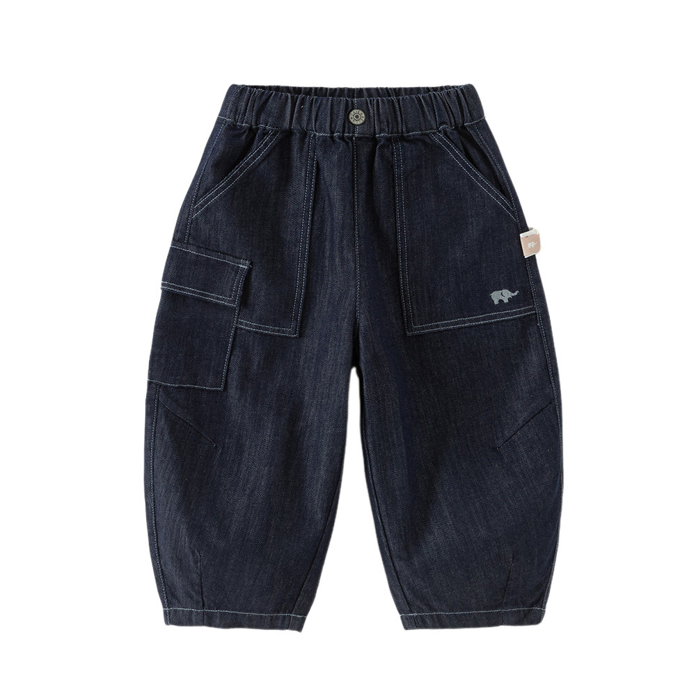 Dave&Bella Toddler Boys Denim Blue Classic Simple Versatile Jeans