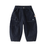 Dave&Bella Toddler Boys Denim Blue Classic Simple Versatile Jeans