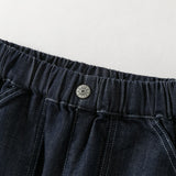 Dave&Bella Toddler Boys Denim Blue Classic Simple Versatile Jeans