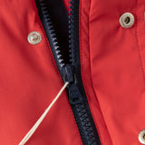 Dave&Bella Toddler Boys Red Racing Style Waterproof Hooded Jackets