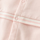 Dave&Bella Baby Girls Pink Cute Rabbit Embroidery Turtle Soft Daily Rompers