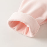 Dave&Bella Baby Girls Pink Cute Rabbit Embroidery Turtle Soft Daily Rompers