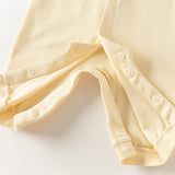 Dave&Bella Baby Girls/Boys Purple/Yellow Cozy Cotton Comfortable Simple Rompers