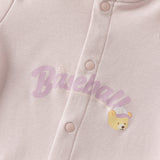 Dave&Bella Baby Girls/Boys Purple/Yellow Cozy Cotton Comfortable Simple Rompers