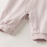 Dave&Bella Baby Girls/Boys Purple/Yellow Cozy Cotton Comfortable Simple Rompers