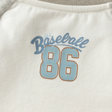 Dave&Bella Baby Boys Beige Cartoon Print Casual Soft Rompers