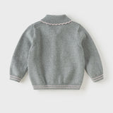 Dave&Bella Toddler Girls Gray Sweet Print Soft Comfortable Cotton Cardigans