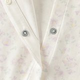 Dave&Bella Baby Girls Beige Floral Charming Cute Soft Cotton Rompers