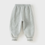 Dave&Bella Toddler Girls Pink/Light Gray Casual Comfortable Plain Pants