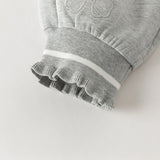Dave&Bella Toddler Girls Pink/Light Gray Casual Comfortable Plain Pants