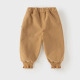 Dave&Bella Toddler Girls Navy/Brown Cute Floral Comfortable Jogger Pants
