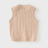 Dave&Bella Kid Girls Pink/Beige/Red/Navy Classic Cotton Soft Sleeveless Vests