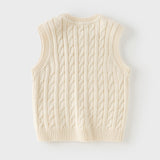Dave&Bella Kid Girls Pink/Beige/Red/Navy Classic Cotton Soft Sleeveless Vests
