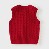 Dave&Bella Kid Girls Pink/Beige/Red/Navy Classic Cotton Soft Sleeveless Vests