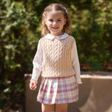 Dave&Bella Kid Girls Pink/Beige/Red/Navy Classic Cotton Soft Sleeveless Vests