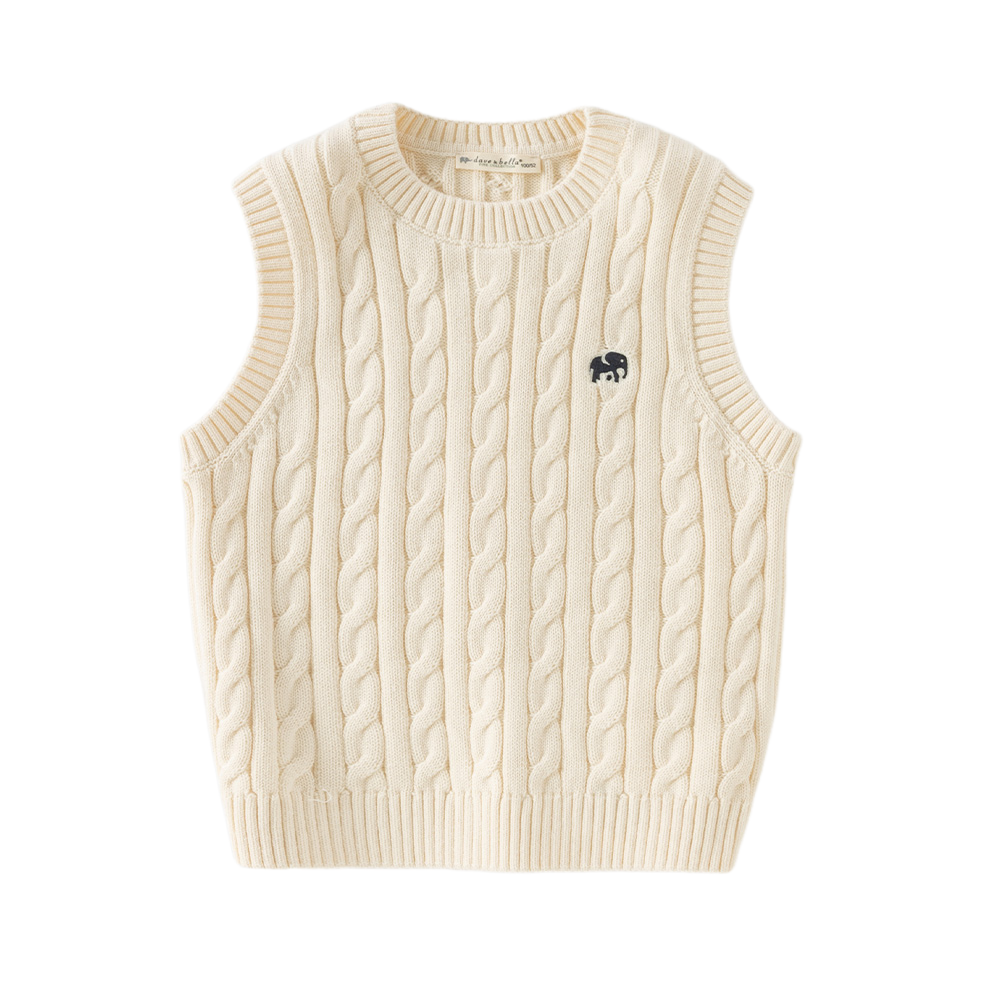 Dave&Bella Kid Girls Pink/Beige/Red/Navy Classic Cotton Soft Sleeveless Vests