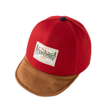 Dave&Bella Toddler Boys Bule/Red Adjustable Dome Baseball Caps Hats