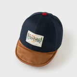 Dave&Bella Toddler Boys Bule/Red Adjustable Dome Baseball Caps Hats