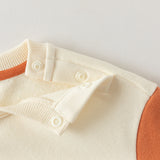 Dave&Bella Toddler Boys Apricot Cute Car Pint Casual Comfortable Pant Suits
