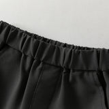 Dave&Bella Toddler Boys Dark Grey Simple Versatile Soft Jogger Pants