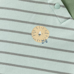 Dave&Bella Baby Boys/Girls Pink/Green/Purple Striped Casual Cozy Comfortable T-shirts