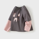 Dave&Bella Toddler Girls/Boys Multiple Colors Cute Animals Print Cozy Cotton T-shirts