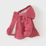 Dave&Bella Toddler Girls Pink Hooded Sweet Charming Waist-defined Warm Jackets