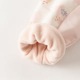 Dave&Bella Toddler Girls Pink/Purple Cute Print Waterproof Hooded Jackets