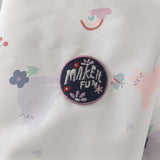 Dave&Bella Toddler Girls Pink/Purple Cute Print Waterproof Hooded Jackets