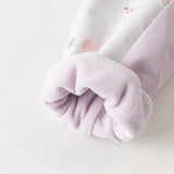 Dave&Bella Toddler Girls Pink/Purple Cute Print Waterproof Hooded Jackets