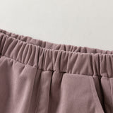 Dave&Bella Toddler Girls Navy/Purple Sweet Soft Comfortable Jogger Pants