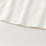 Dave&Bella Toddler Boys White Polo Collar Comfortable Casual Pant Suit