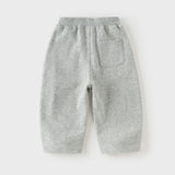 Dave&Bella Toddler Boys Light Grey Daily Simple Versatile Soft Pants