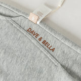 Dave&Bella Toddler Boys Light Grey Daily Simple Versatile Soft Pants