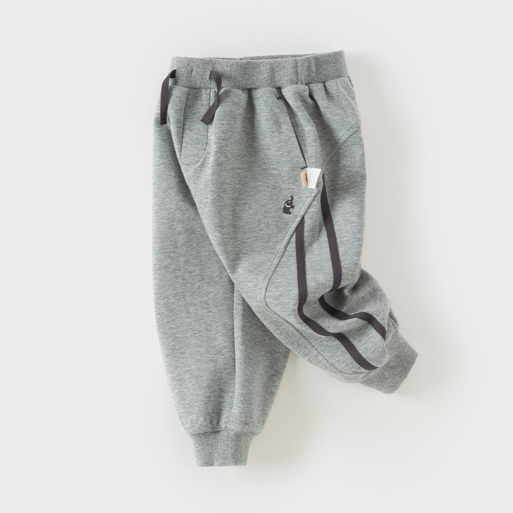 Dave&Bella Toddler Boys Grey/Khaki Casual Comfortable Loose Pants