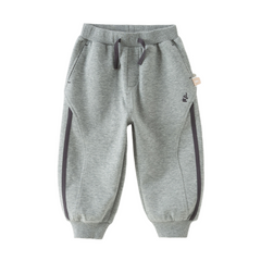 Dave&Bella Toddler Boys Grey/Khaki Casual Comfortable Loose Pants