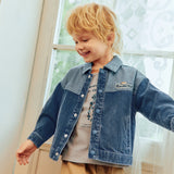 Dave&Bella Toddler Boys Denim Blue Comfortable Classic Denim Jackets