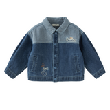 Dave&Bella Toddler Boys Denim Blue Comfortable Classic Denim Jackets